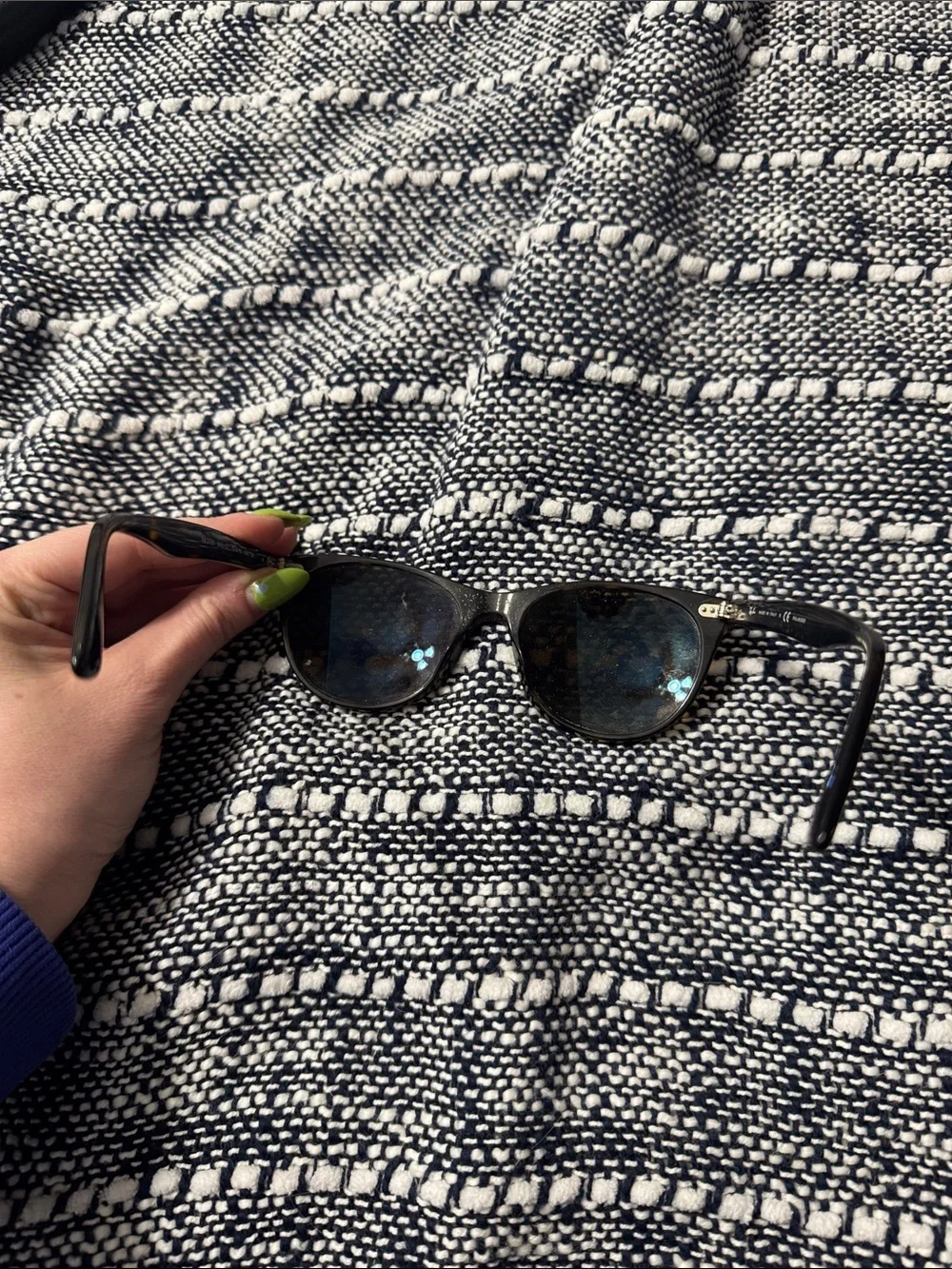 Ray-Ban Black and Tortoiseshell Polarized Sunglasses